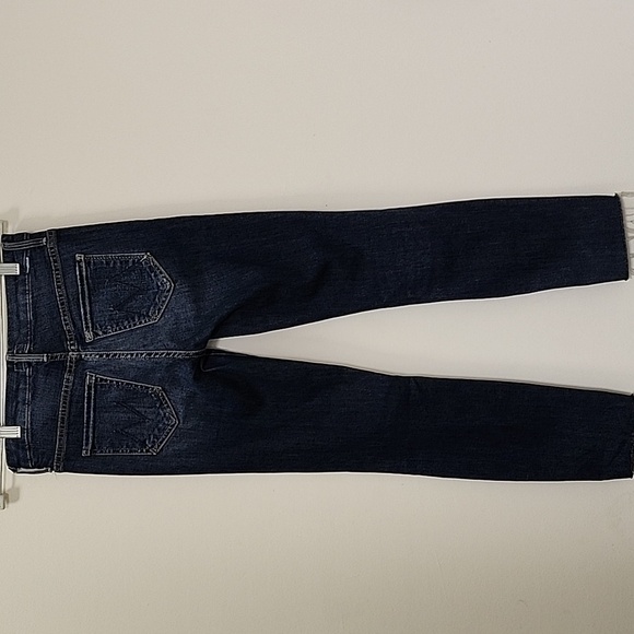 MOTHER The Looker High-Rise Ankle Fray Skinny Jeans in Close to the Edge 24 - Picture 8 of 16